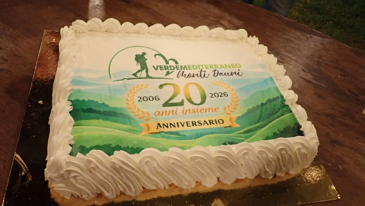 Un gruppo escursionistico verde...nel verde splendente dei Monti Dauni!
Buon ann